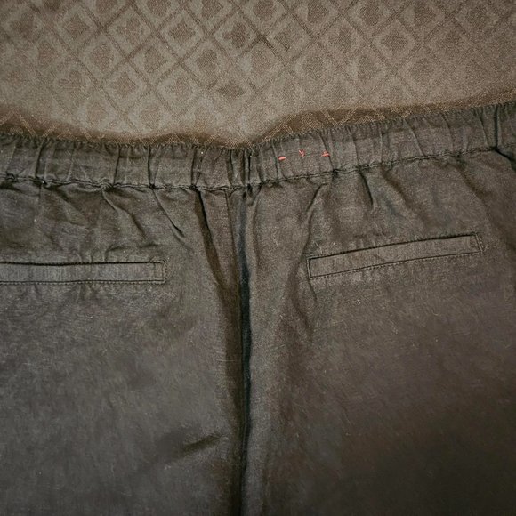 NWOT Black Linen Wide Leg Pants - Picture 3 of 4